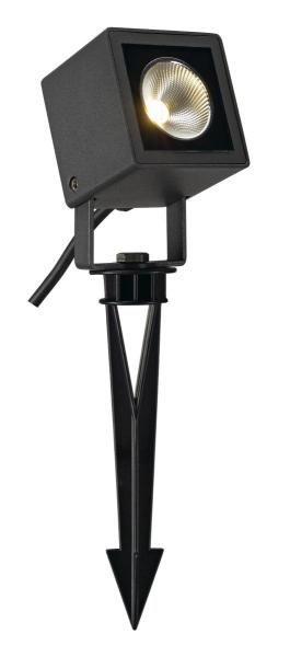 NAUTILUS 10, Outdoor Spiessleuchte, LED, 3000 K, IP65, eckig, anthrazit, 9 W