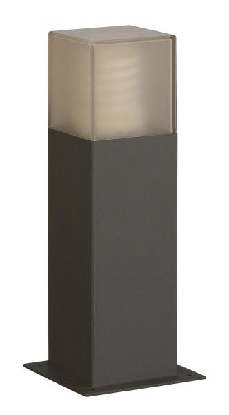 GRAFIT 30, Outdoor Standleuchte, TC-DSE, IP44, anthrazit, Energiesparleuchte, L/B/H 12/12/30 cm, max. 11 W