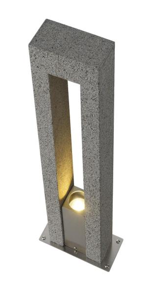 ARROCK ARC, Outdoor Standleuchte, QPAR51, IP44, salt & pepper, Granit, max. 35 W
