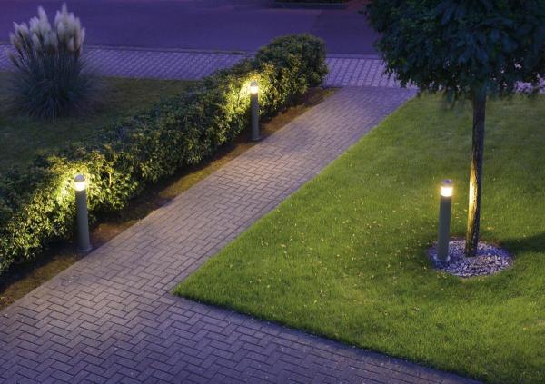 C-POL, Outdoor Standleuchte, TC-(D,H,T,Q)SE, IP54, anthrazit, max. 24 W