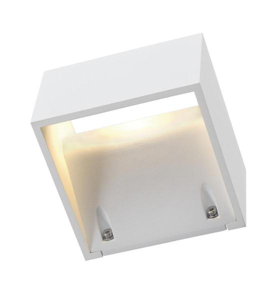 LOGS, Outdoor Wandleuchte, LED, 3000 K, IP44, eckig, weiß, 8 W
