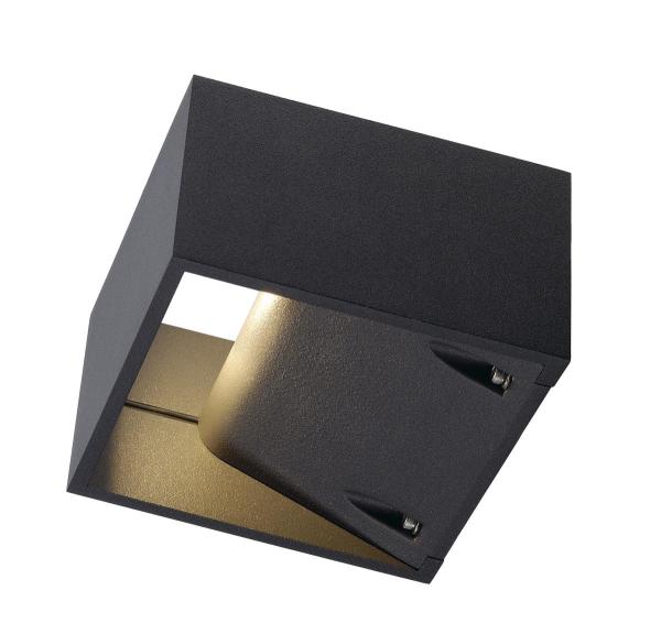 LOGS, Outdoor Wandleuchte, LED, 3000 K, IP44, eckig, anthrazit, 8 W