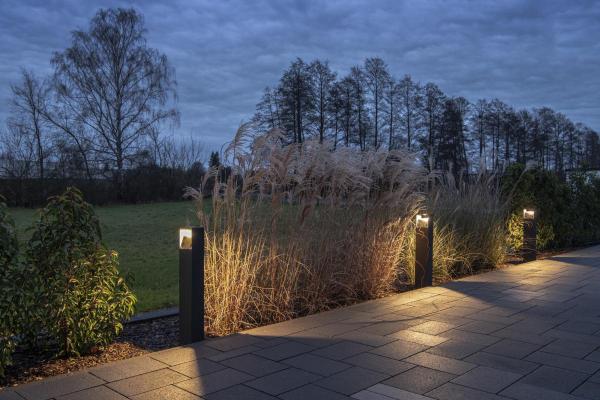 LOGS 70, Outdoor Standleuchte, LED, 3000 K, IP65 eckig, anthrazit, L/B/H 13/8/69,5 cm, 8 W