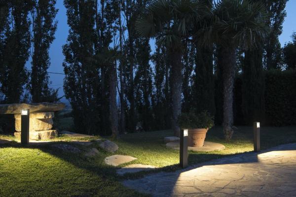 LOGS 70, Outdoor Standleuchte, LED, 3000 K, IP65 eckig, anthrazit, L/B/H 13/8/69,5 cm, 8 W