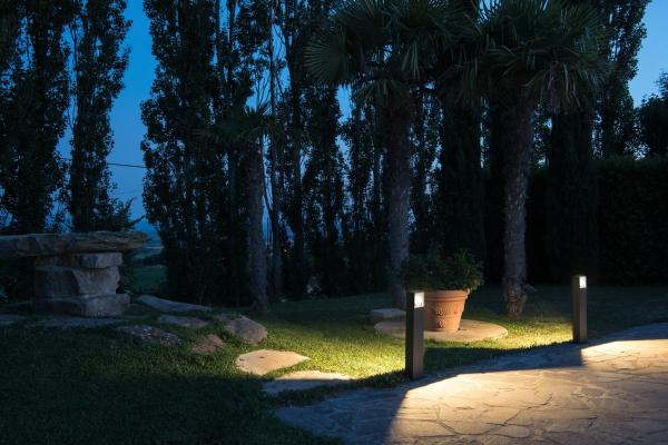 LOGS 70, Outdoor Standleuchte, LED, 3000 K, IP65 eckig, anthrazit, L/B/H 13/8/69,5 cm, 8 W