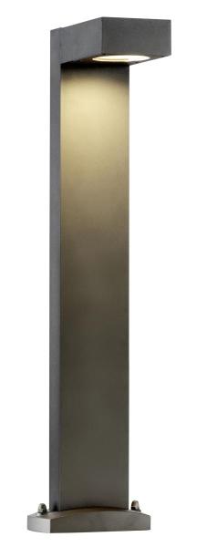QUADRASYL 75, Outdoor Standleuchte, Energiesparleuchte GX53, IP44, eckig, anthrazit, L/B/H 19/22,5/75 cm, max. 11 W