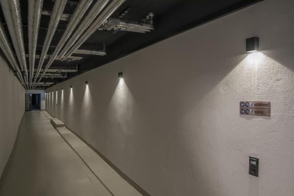 BIG QUAD, Wandleuchte, LED, 3000 K, IP44, eckig, anthrazit, 3,2 W