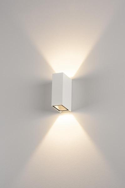 QUAD UP/DOWN 15, Wandleuchte, LED, 3000 K, IP44, eckig, up/down, weiß, 3,2 W