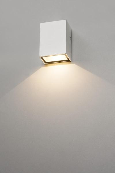 QUAD, Wandleuchte, LED, 3000 K, IP44, eckig, weiß, 4,6