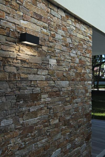 BOX UP/DOWN, Outdoor Wandleuchte, QT-DE12, IP44, eckig, up/down, anthrazit, max. 80 W