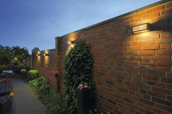 BOX-L, Outdoor Wandleuchte, TC-(D,H,T,Q)SE, IP44, eckig, rost, max. 18 W