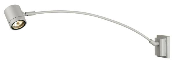 MYRA DISPLAY, Outdoor Wandleuchte, QPAR51, IP55, silbergrau, gewölbt, max. 50 W