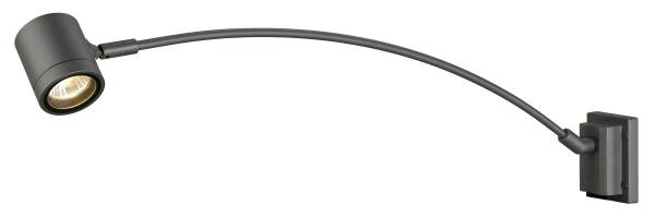 MYRA DISPLAY, Outdoor Wandleuchte, QPAR51, IP55, anthrazit, gewölbt, max. 50 W