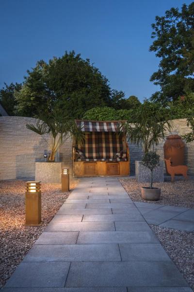 RUSTY® 40, Outdoor Standleuchte, LED, 3000 K, eckig, stahl gerostet, L/B/H 12/12/40