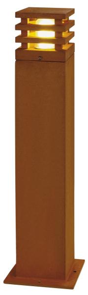 RUSTY® 70, Outdoor Standleuchte, LED, 3000 K, eckig, stahl gerostet, L/B/H 12/12/71