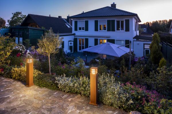 RUSTY® 70, Outdoor Standleuchte, LED, 3000 K, eckig, stahl gerostet, L/B/H 12/12/71