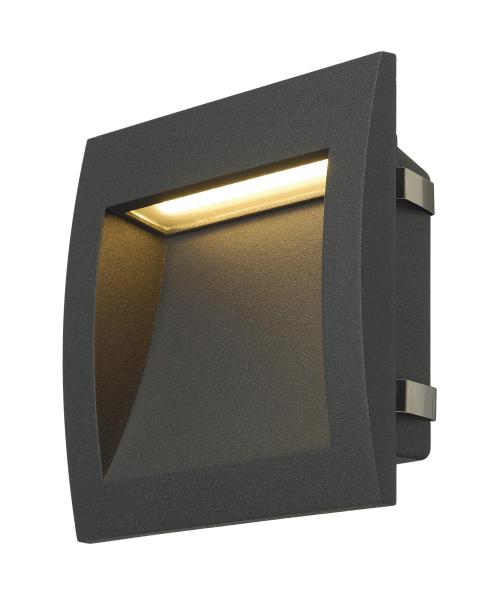 DOWNUNDER OUT L, Outdoor Wandeinbauleuchte, LED, 3000 K, anthrazit
