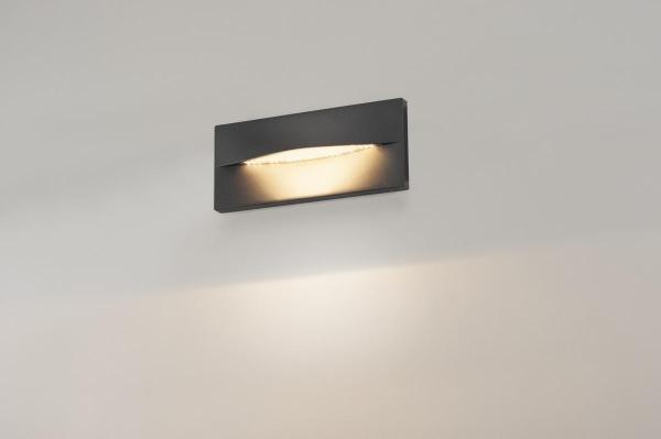 ADI, Outdoor Wandeinbauleuchte, LED, 3000 K, IP55, anthrazit, 15,4 W