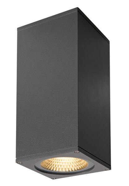 BIG THEO FLOOD UP/DOWN, Outdoor Wandleuchte, zweiflammig, LED, 3000 K, Flood up/down, anthrazit, B/H/T 13/27,5/13,5 cm