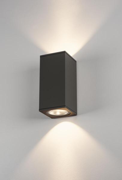 BIG THEO FLOOD UP/DOWN, Outdoor Wandleuchte, zweiflammig, LED, 3000 K, Flood up/down, anthrazit, B/H/T 13/27,5/13,5 cm