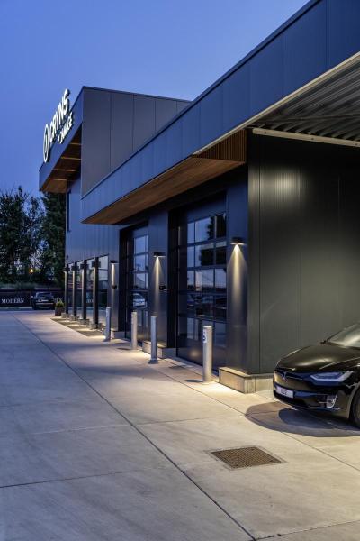 BIG THEO BEAM UP/FLOOD DOWN, Outdoor Wandleuchte, zweiflammig, LED, 3000 K, Flood down/Beam up, anthrazit, B/H/T 13/29/13,5 cm