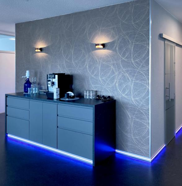 Wandaufbauleuchte - Acamar, 6,9 W, DIM, 3000 K, Silber