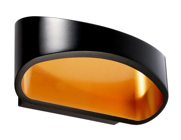 Wandaufbauleuchte - Acamar, 6,9 W, DIM, 3000 K, Schwarz