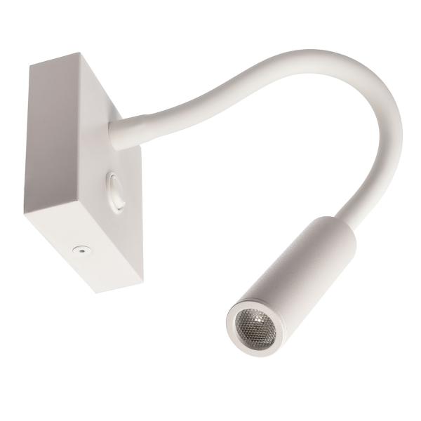 Wandaufbauleuchte - Brahe I Eckig, 3,3 W, 3000 K, Weiß