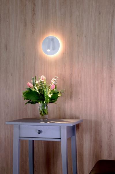 Wandaufbauleuchte - Brahe IV Rund, 8,5 W, 3000 K, Weiß