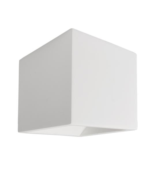 Wandaufbauleuchte - Cube, 1x max. 25 W G9, Weiß