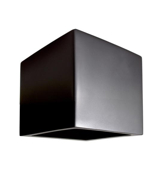 Wandaufbauleuchte - Cube, 1x max. 25 W G9, Schwarz