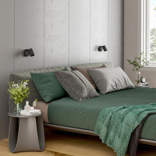 Leseleuchte - Can Tilt Round, 1x 7,5 W GU10, Schwarz