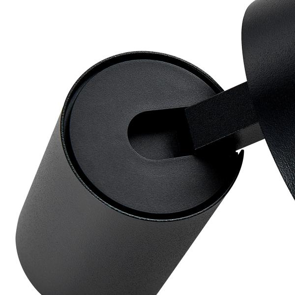 Leseleuchte - Can Tilt Round USB, 1x 7,5 W GU10, Schwarz