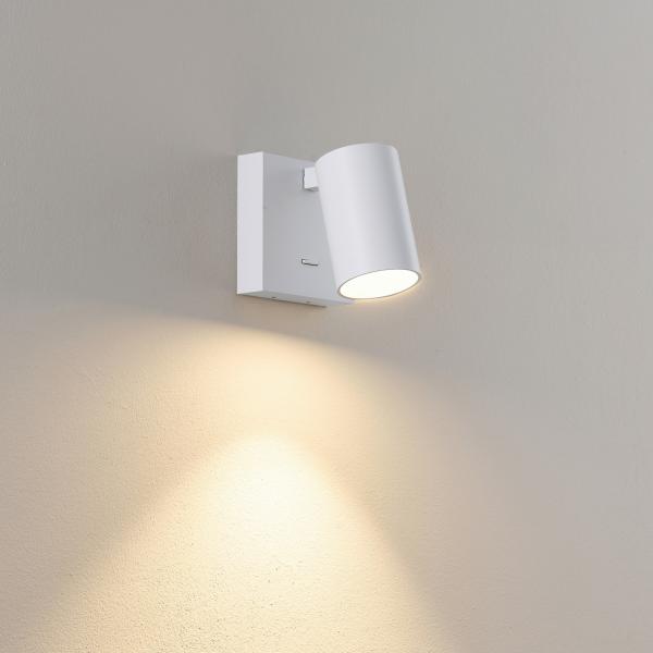 Leseleuchte - Can Tilt Square, 1x 7,5 W GU10, Weiß