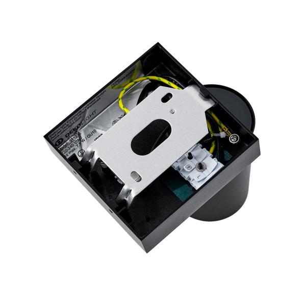 Leseleuchte - Can Tilt Square, 1x 7,5 W GU10, Schwarz