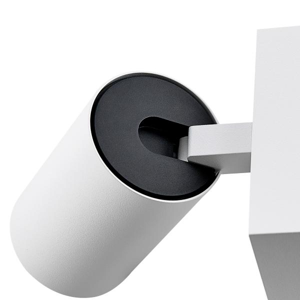 Leseleuchte - Can Tilt Square USB, 1x 7,5 W GU10, Weiß