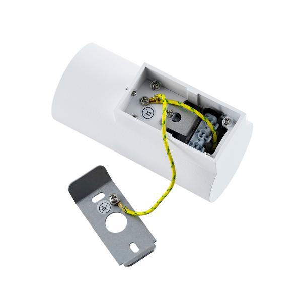 Wandaufbauleuchte - Can IP20, 1x 7,5 W GU10, Weiß
