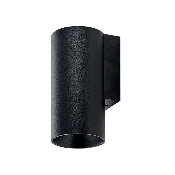 Wandaufbauleuchte - Can IP20, 1x 7,5 W GU10, Schwarz