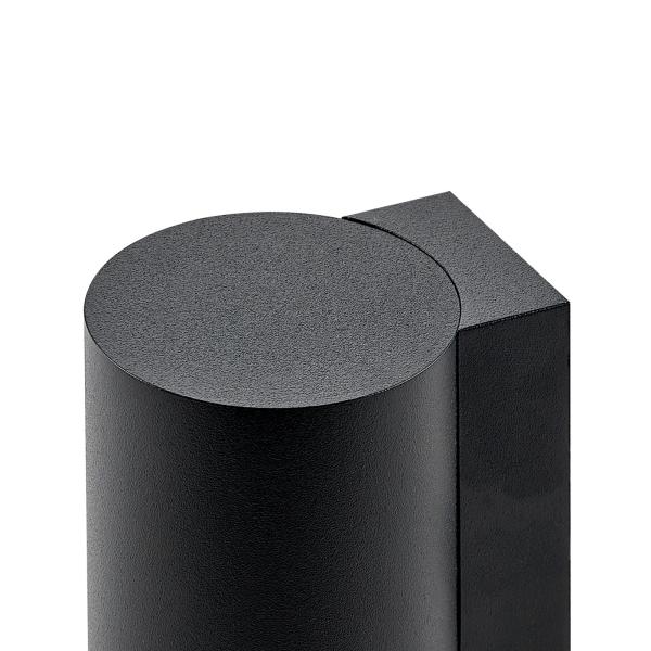 Wandaufbauleuchte - Can IP20, 1x 7,5 W GU10, Schwarz