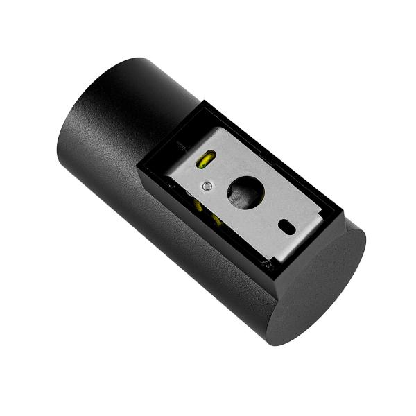 Wandaufbauleuchte - Can IP20, 1x 7,5 W GU10, Schwarz