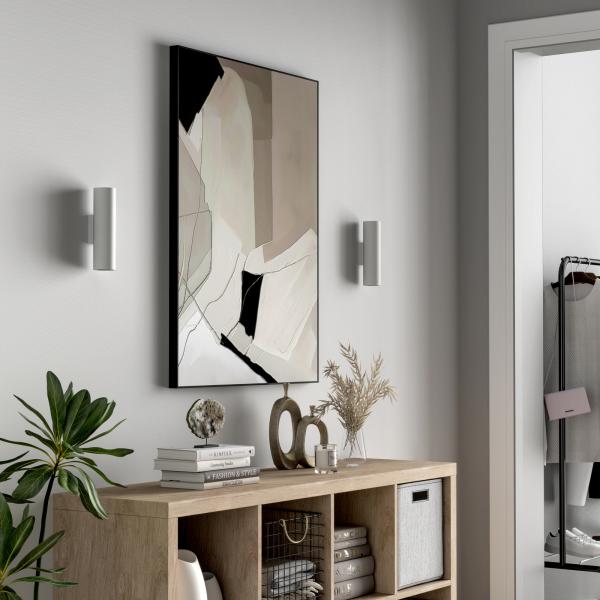 Wandaufbauleuchte - Can IP20 up & down, 2x 7,5 W GU10, Weiß