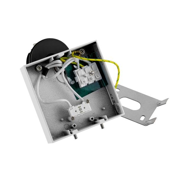 Leseleuchte - Can Tilt Square Base, 1x 7,5 W GU10, Weiß