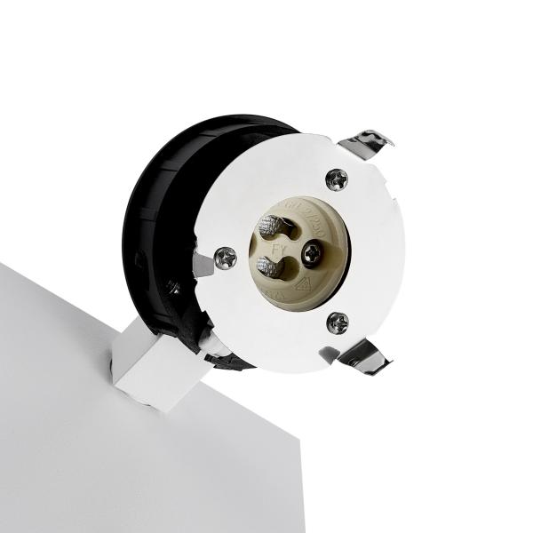 Leseleuchte - Can Tilt Square Base, 1x 7,5 W GU10, Weiß