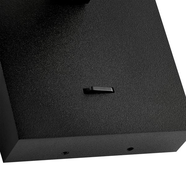 Leseleuchte - Can Tilt Square Base, 1x 7,5 W GU10, Schwarz