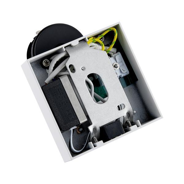 Leseleuchte - Can Tilt Square USB Base, 1x 7,5 W GU10, Weiß