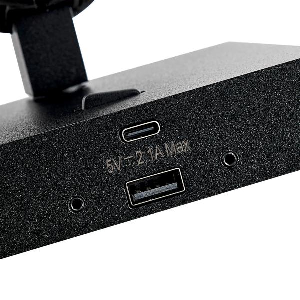 Leseleuchte - Can Tilt Square USB Base, 1x 7,5 W GU10, Schwarz