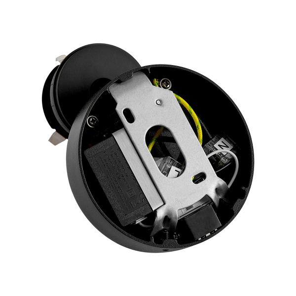 Leseleuchte - Can Tilt Round USB Base, 1x 7,5 W GU10, Schwarz