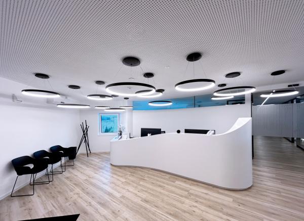 Pendelleuchte - Merope 600, 42 W, DIM, 3000/4000 K, Schwarz