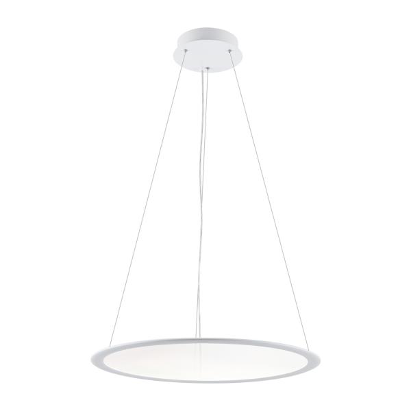 Pendelleuchte - LED Panel, transparent rund, 50 W, DIM, 3000/3500/4000 K, Weiß