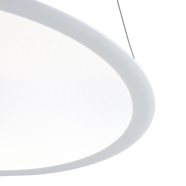 Pendelleuchte - LED Panel, transparent rund, 50 W, DIM, 3000/3500/4000 K, Weiß
